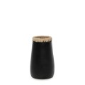Narrow black terracotta vase Sneaky S - Bazar Bizar
