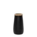 Narrow black terracotta vase Sneaky M - Bazar Bizar