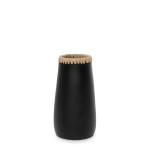 Narrow black terracotta vase Sneaky M - Bazar Bizar