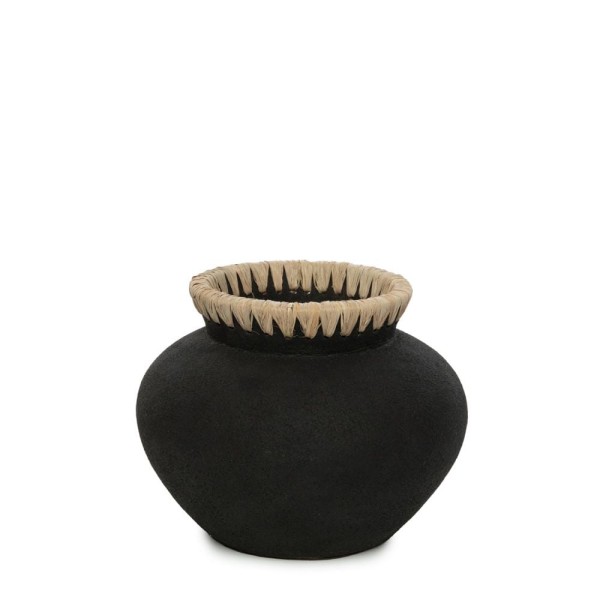 Black vase jar Styly S - Bazar Bizar