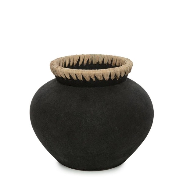 Black vase jar Styly M - Bazar Bizar