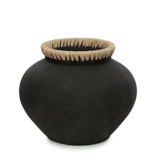 Black vase jar Styly L - Bazar Bizar