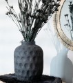 Czarny wazon nowoczesny Trendy S z terakoty BAZAR BIZAR