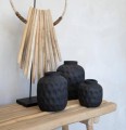 Black modern terracotta vase Trendy L - Bazar Bizar