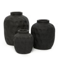 Black modern terracotta vase Trendy L - Bazar Bizar