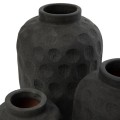 Black modern terracotta vase Trendy L - Bazar Bizar