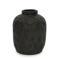 Black modern terracotta vase Trendy L - Bazar Bizar