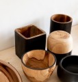 Pojemnik na przybory kuchenne z drewna teak Bondi Square BAZAR BIZAR