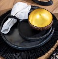 Black napkin ring set of 4 - Bazar Bizar