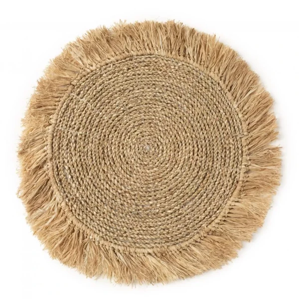 Placemat Bave Nat seagrass and raffia - Bazar Bizar
