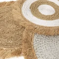 Podkładka pod talerz Bave White z trawy morskiej i rafii BAZAR BIZAR