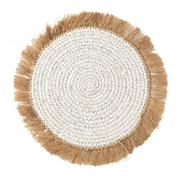 Boho placemat Hya water hyacinth and raffia - Bazar Bizar