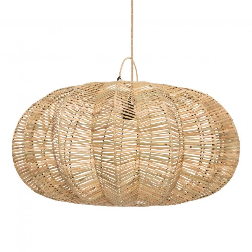 Duży abażur do lampy wiszącej rattanowy BAZAR BIZAR