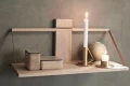 Półka na ścianę drewniana dąb czarny Wood Wall 30 - Andersen Furniture