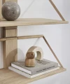 Półka na ścianę drewniana dąb czarny Wood Wall 30 - Andersen Furniture