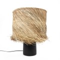 Table lamp with black terracotta base - Bazar Bizar