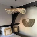 Rattanowy abażur do lampy stojącej BAZAR BIZAR