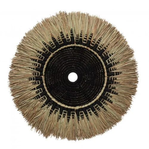 Dekoracja na ścianę z rafii i makramy Wall Deco Jab 60 BAZAR BIZAR