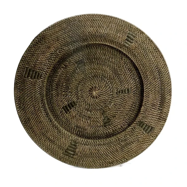 Large rattan wall plate Jasmine Plate 80 - Bazar Bizar