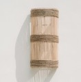 Jalal rattan wall lamp shade - Bazar Bizar