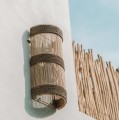 Jalal rattan wall lamp shade - Bazar Bizar