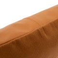 Brązowa skórzana poduszka dekoracyjna 40x40 ze skóry cielęcej i zamszu Panel Camel BAZAR BIZAR