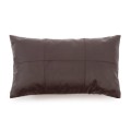 Brown leather decorative pillow 30x50 Panel Chocolate - Bazar Bizar
