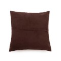 Brown leather decorative pillow 40x40 Panel Chocolate - Bazar Bizar