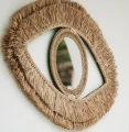 Lustro dekoracyjne oko z rafii BAZAR BIZAR