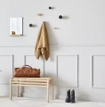 Wieszak na ścianę Contrast-3 beżowy naturalny zestaw 2 szt - Andersen Furniture