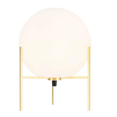 Biała lampa stołowa Alton ze szkła NORDLUX