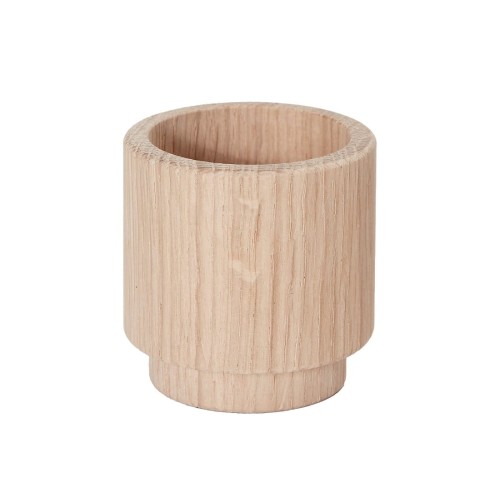 Drewniany świecznik na tealighty naturalny CreateMe Candlehonder M - Andersen Furniture