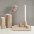 Drewniany świecznik na tealighty naturalny CreateMe Candlehonder M - Andersen Furniture