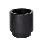 Drewniany świecznik na tealighty czarny CreateMe Candlehonder M - Andersen Furniture