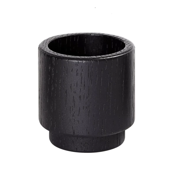 Drewniany świecznik na tealighty czarny CreateMe Candlehonder M - Andersen Furniture