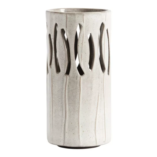 Ceramic lantern Oyster Gaia S - Muubs