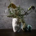 Ceramic flower vase Mud Oyster - Muubs