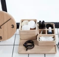 Pudełko drewniane z jedną przegródką naturalne CreateMe - Andersen Furniture