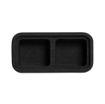 Pudełko drewniane z dwoma przegródkami czarne CreateMe 6 - Andersen Furniture