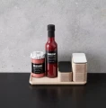 Pudełko drewniane z dwoma przegródkami naturalne CreateMe - Andersen Furniture