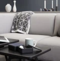 Pudełko drewniane z dwoma przegródkami czarne CreateMe 12 - Andersen Furniture