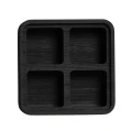 Pudełko drewniane z czterema przegródkami czarne CreateMe 12 - Andersen Furniture