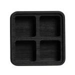 Pudełko drewniane z czterema przegródkami czarne CreateMe 12 - Andersen Furniture
