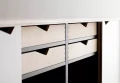 Nowoczesna komoda S1 dąb mydlony front biały alpino wymienny czarny - Andersen Furniture