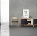 Nowoczesna komoda S1 dąb mydlony front biały alpino wymienny czarny - Andersen Furniture