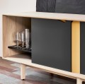 Nowoczesna komoda S1 dąb mydlony front multi earth wymienny czarny - Andersen Furniture