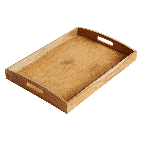 Teak wooden serving tray - Muubs