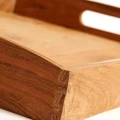 Teak wooden serving tray - Muubs