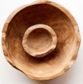 Wooden bowl Rustic-13 teak - Muubs