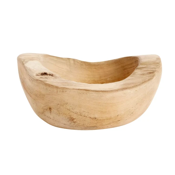 Wooden bowl Rustic-13 teak - Muubs